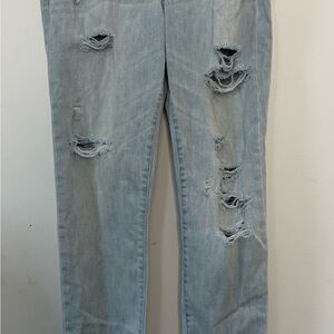 Abercrombie Light Blue Distressed Jeans